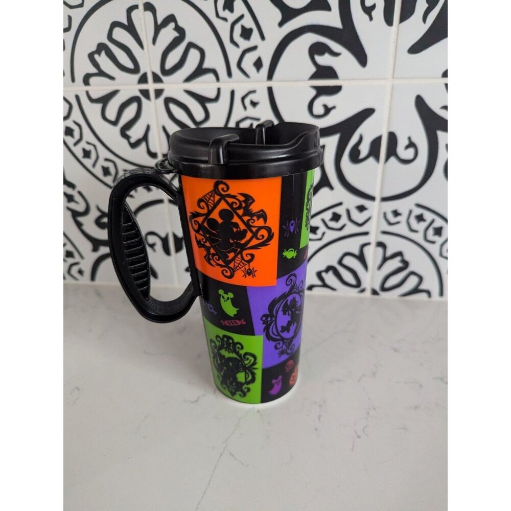Disney Halloween Travel Mug Refillable Cup Haunted Mansion Mickey Mouse